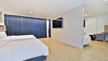 Familjesvit | 1 sovrum, mörkläggningsgardiner, gratis wi-fi och sängkläder