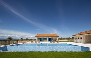 A heated pool