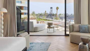 สตูดิโอ, เตียงคิงไซส์ 1 เตียง, วิวท่าเรือ (Euphoria) | ผ้าปูที่นอนฝ้ายอียิปต์, เครื่องนอนระดับพรีเมียม, ผ้านวมขนเป็ด