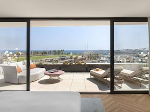 1 غرفة نوم وملاءات من القطن المصري وأغطية فراش متميزة