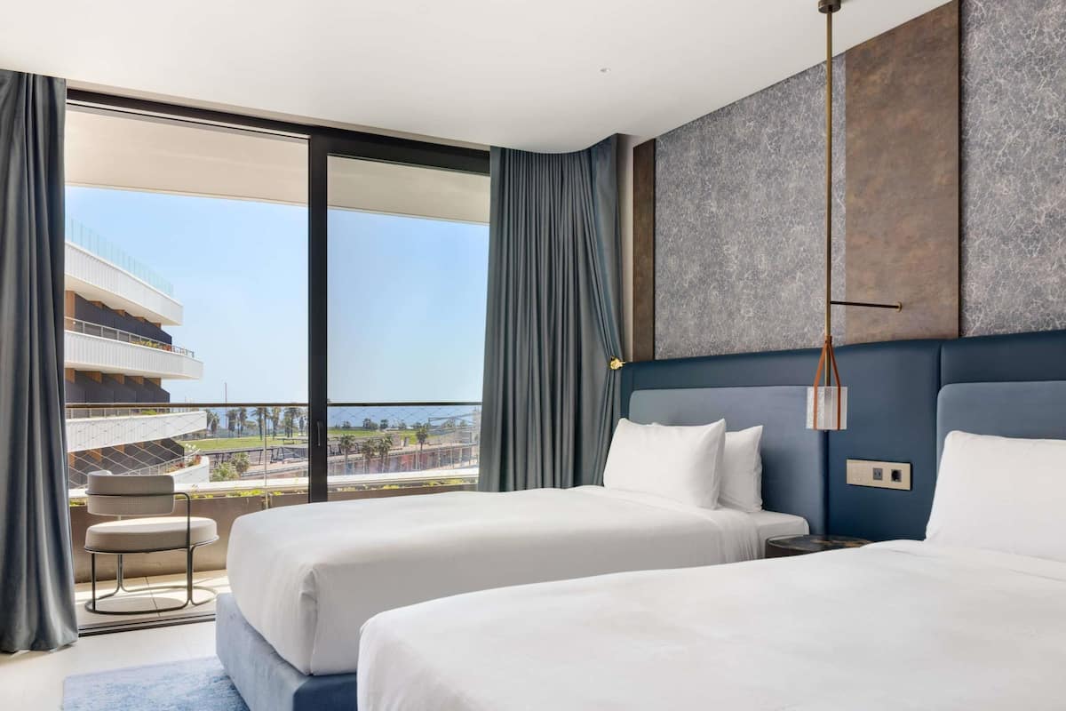 Captivate Twin Marina View | 1 bedroom, Egyptian cotton sheets, premium bedding, down comforters