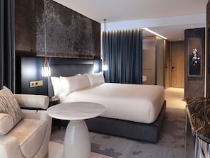 Room, 1 King Bed, Terrace (Captivate) | 1 bedroom, Egyptian cotton sheets, premium bedding, down comforters - SLS Barcelona (Sant Adria de Besos)