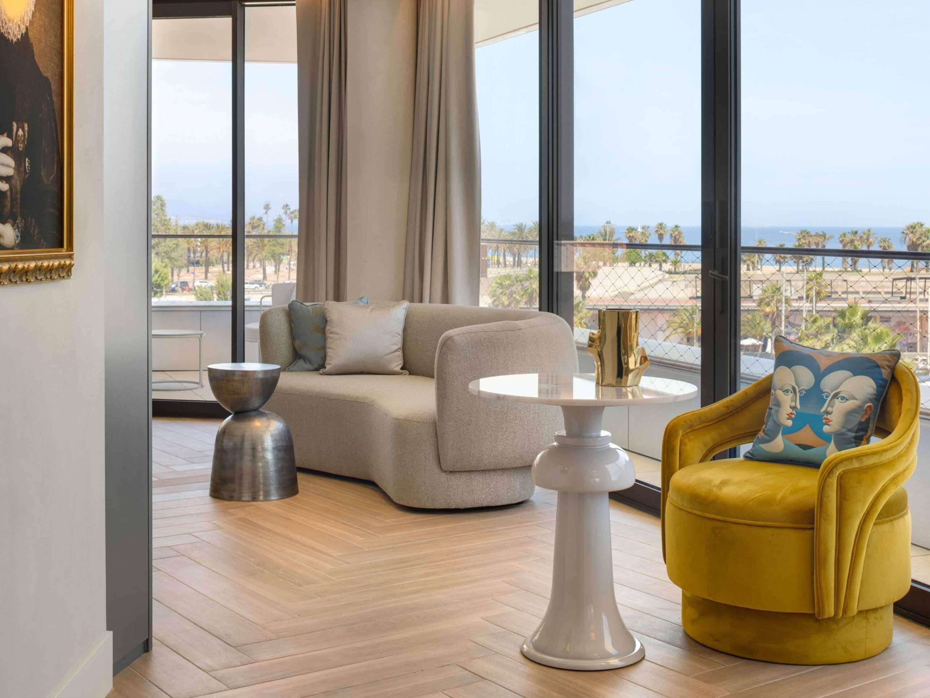Studio, 1 kingsize bed, uitzicht op jachthaven (Euphoria) | Lakens van Egyptisch katoen, luxe beddengoed, donzen dekbedden