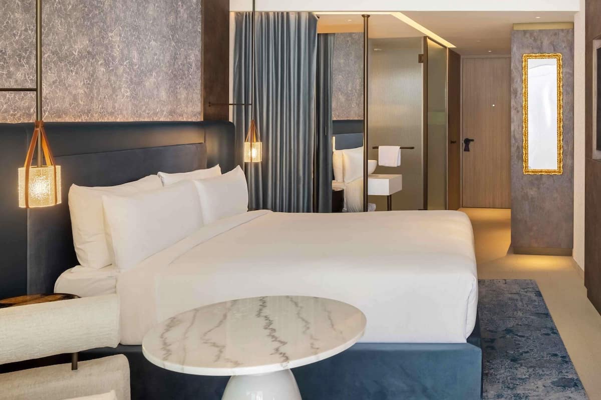 Double Room, Pool Access | Cadar kapas Mesir, peralatan tempat tidur premium, gebar bulu kapas