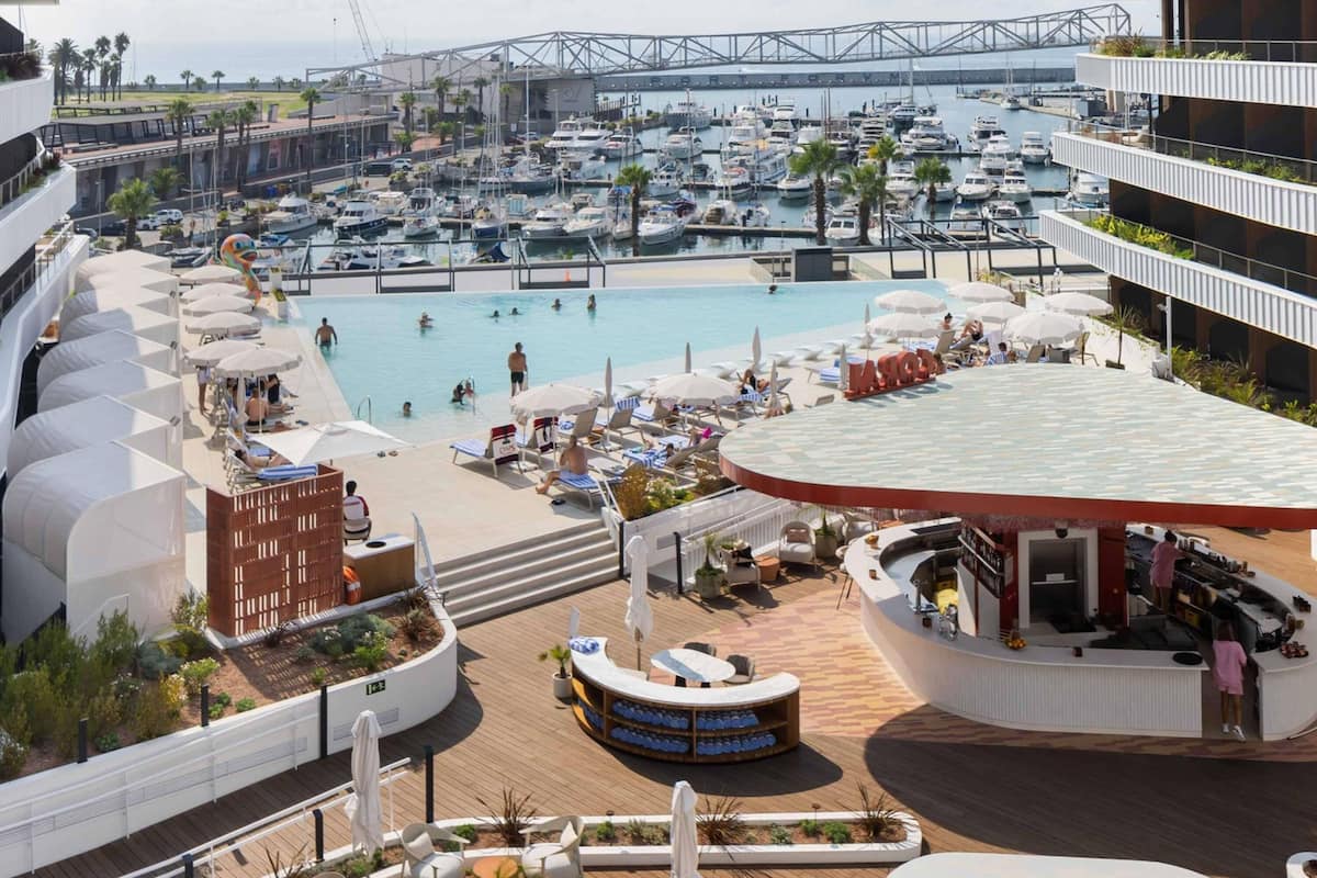 Monolocale, 1 letto king, vista porticciolo (Euphoria) | Biancheria in cotone egiziano, biancheria da letto di alta qualità