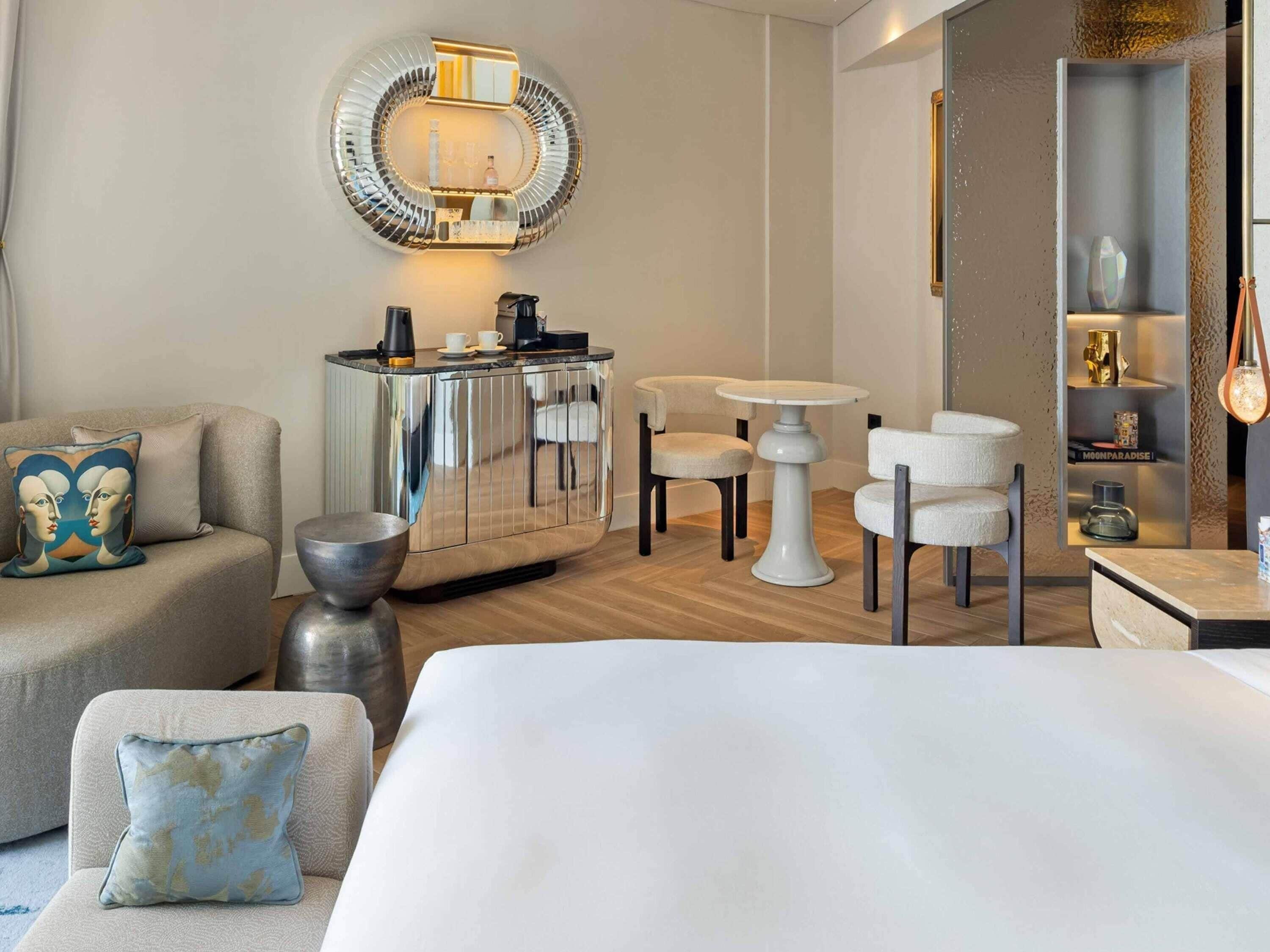 Studio, 1 King-Bett, Blick auf den Jachthafen (Euphoria) | Bettwäsche aus ägyptischer Baumwolle, hochwertige Bettwaren