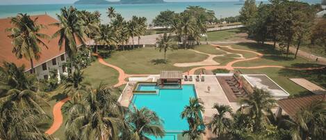 Área externa para banquete