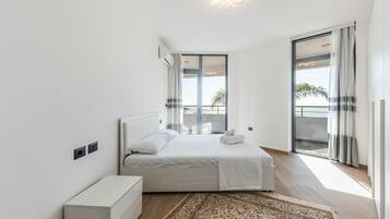 Luxury Apartment, Sea View | 2 bedrooms, blackout drapes, soundproofing, iron/ironing board