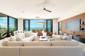 TV, caminetto, impianto stereo, studio