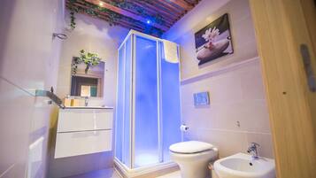 Design Suite | Bathroom | Shower, hydromassage showerhead, hair dryer, bidet