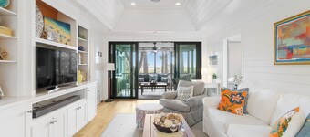 Ocean and lagoon views, beach and pool access