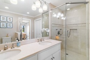 Hair dryer, towels