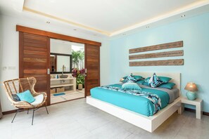 5 bedrooms, iron/ironing board, free WiFi, bed sheets - 5BR Designer Villa, Walk to Beach, Luxury Living (Seminyak)