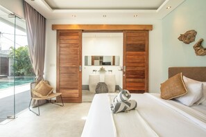 5 bedrooms, iron/ironing board, free WiFi, bed sheets - Luxury 5BR Villa, 200m to Finns Beach Club Bliss (Canggu)