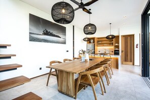 Dining - Coastal Haven: 5BR New Villa, 200m Canggu Beach (Pererenan)