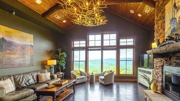 TV, fireplace, table tennis