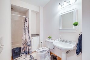 Hair dryer, towels