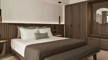 Suite exclusiva | 1 habitación, caja de seguridad en la habitación y escritorio