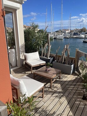 Terrace/patio - Appartement Terrasse sur Marina à Saint-cyprien Plage (Saint-Cyprien)