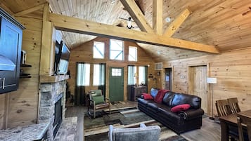 Télévision, cheminée