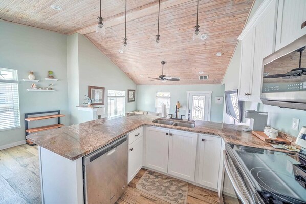 Parrilla de estufa y lavavajillas 