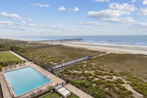 Pool - Oceanfront Condo Great Views at Amelia South D5 on Amelia Island! (Fernandina Beach)