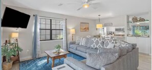 Living area - Sirena on 30A, a beautiful, updated townhome, 5 minute walk to the beach. (Santa Rosa Beach)
