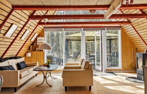 Una Smart TV, una chimenea