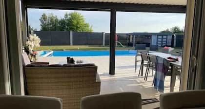Magnifique, villa avec piscine chauffée
