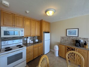 Fridge, microwave, oven, stovetop - Heated Pool! Beachfront Condo, Dining, Shopping, and Fun Nearby (Fort Myers Beach)