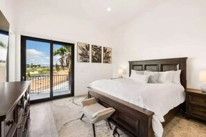 3 bedrooms, desk, iron/ironing board, travel cot