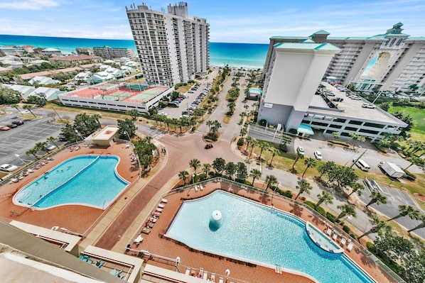 A heated pool