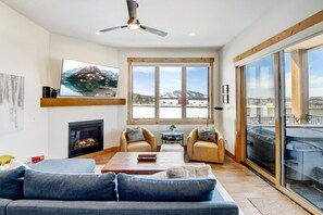 TV connectée, cheminée