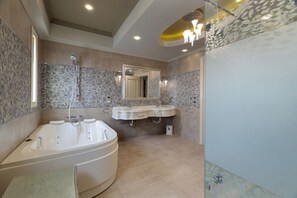 Towels, soap, shampoo, toilet paper - villa In Beverly Hills with pool (Sheikh Zayed City)