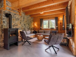 TV, fireplace, table football