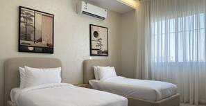 Design-Apartment, 3 Schlafzimmer | 3 Schlafzimmer, Allergikerbettwaren, Verdunkelungsvorhänge