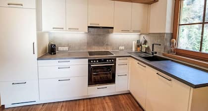 Schöne Wohnung in einem Ferienhaus für 4 Leute mit W-LAN, TV, Balkon und Parkplatz