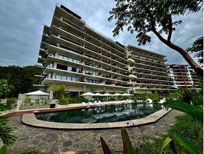 Et oppvarmet basseng