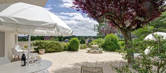 Modern house with secure parking and private garden