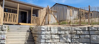 Peaceful 2-bedroom chalet with terrace in Brittany