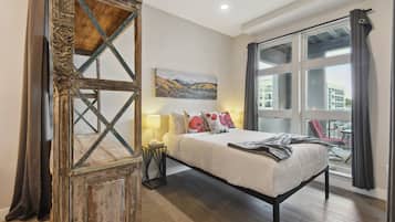 2 bedrooms, desk, free WiFi, bed sheets