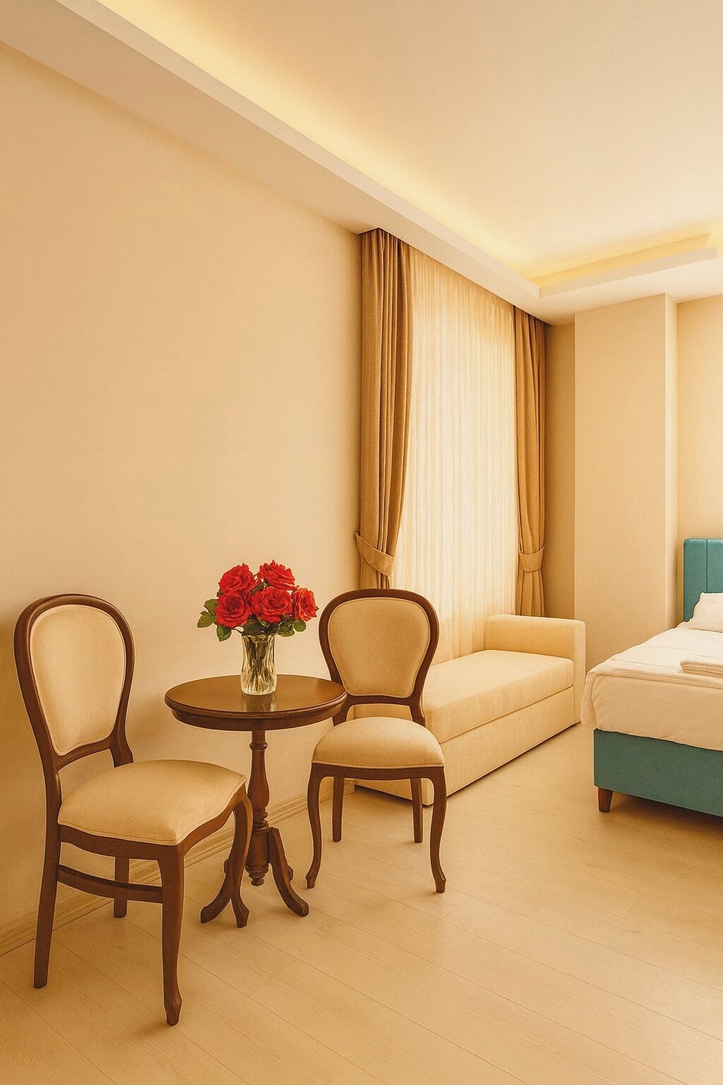 Comfort-Vierbettzimmer, Stadtblick | Verdunkelungsvorhänge, schallisolierte Zimmer, Bügeleisen/Bügelbrett