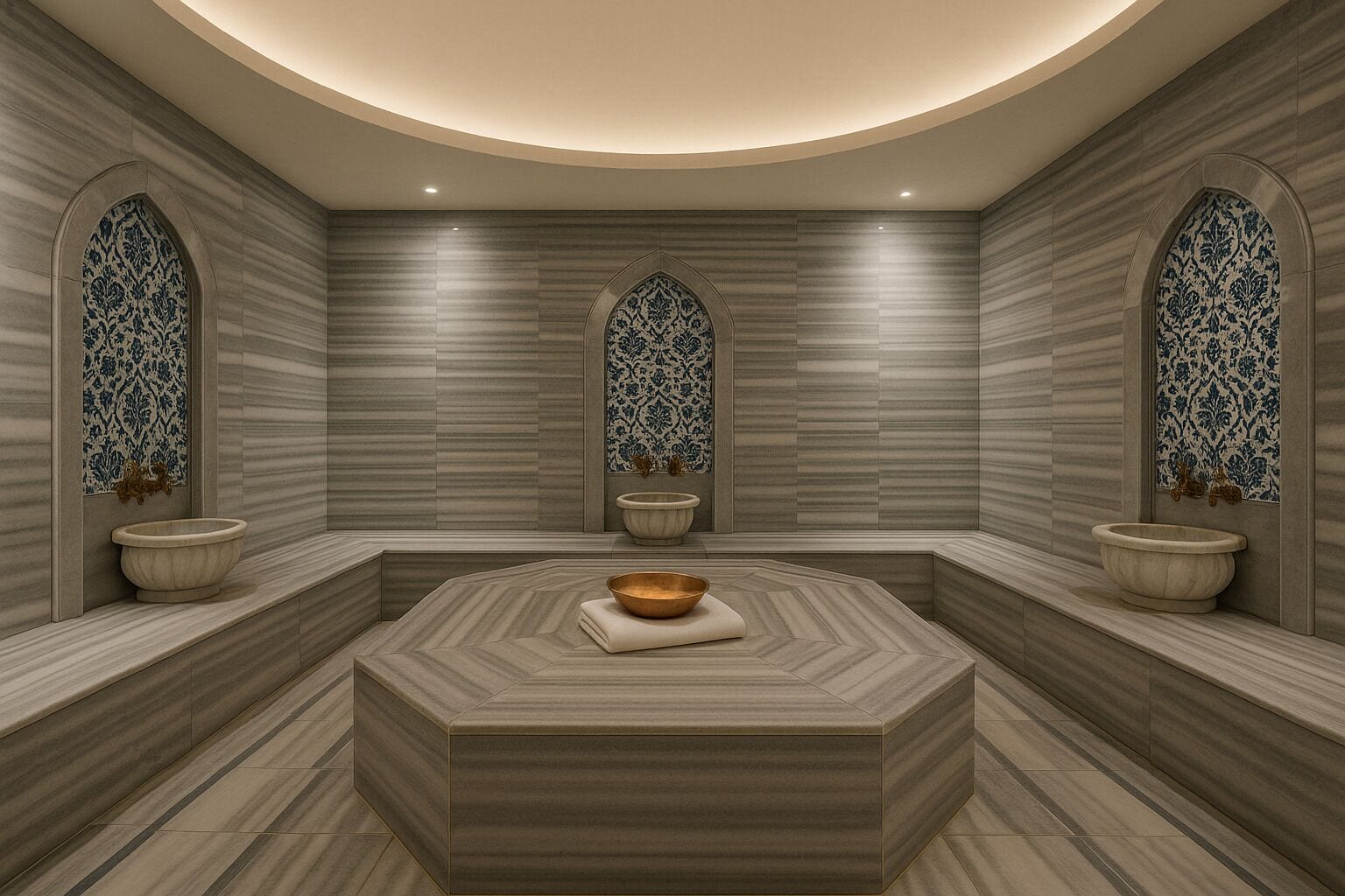 Couples treatment rooms, Turkish bath, hot stone massages
