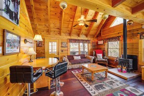 House (3 Bedrooms) | Interior - Cozy Family Cabin w/ Hot Tub - 10 Mi to App State! (Deep Gap)