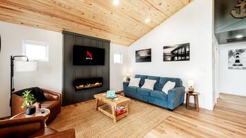 TV connectée, cheminée