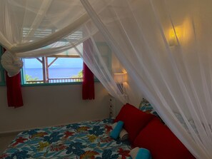 2 bedrooms, iron/ironing board, WiFi, bed sheets - Espace Harmonie vue mer (Deshaies)