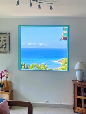 Living area - Espace Harmonie vue mer (Deshaies)