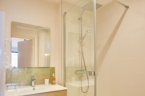 Shower, hair dryer