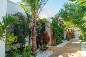 Standalone Bungalow with King Bed and Terrace | Garden view