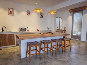 Mini-fridge, electric kettle, freezer